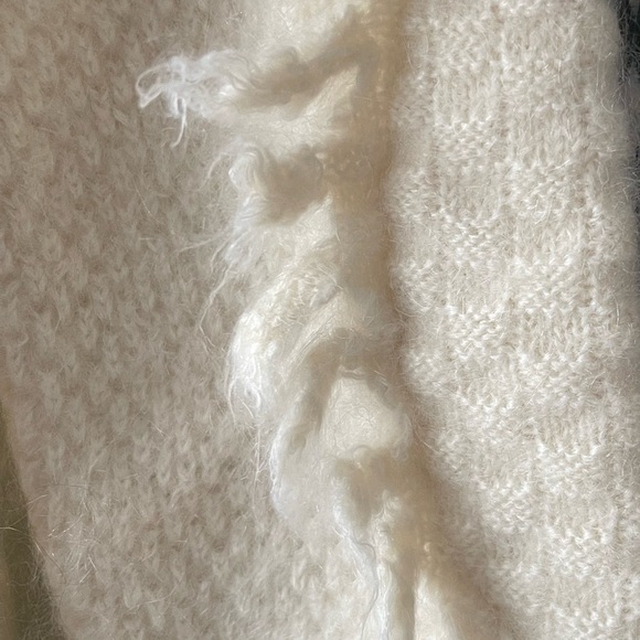 Shushu/Tong Women’s Off-White Distressed Patchwork Cardigan - Picture 9 of 16